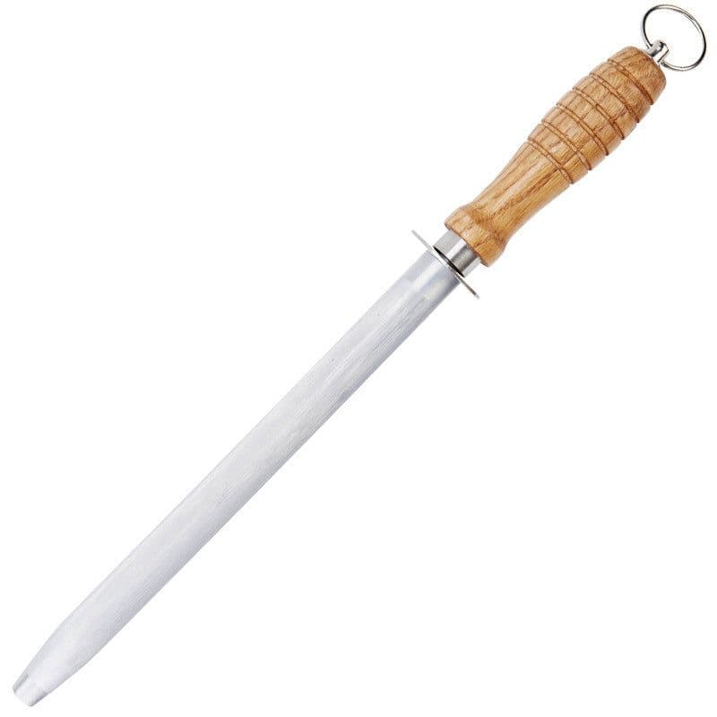 image-Kitchen Wooden Handle Knife Sharpener Stone