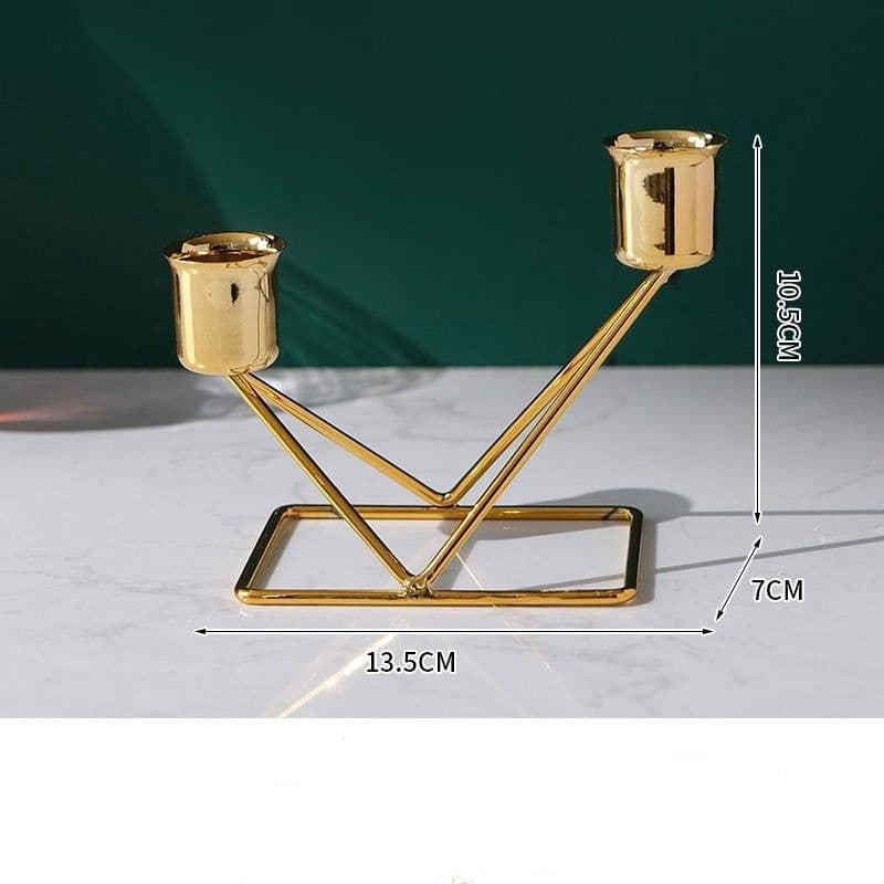 image-Candlelight Dinner Props Iron Art Candle Holder Ornaments Household
