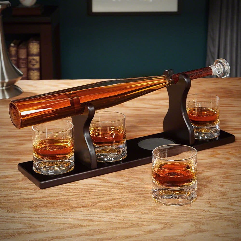 image-Shaped Craft Wine Bottle Baseball Decanter Set Vodka Whiskey