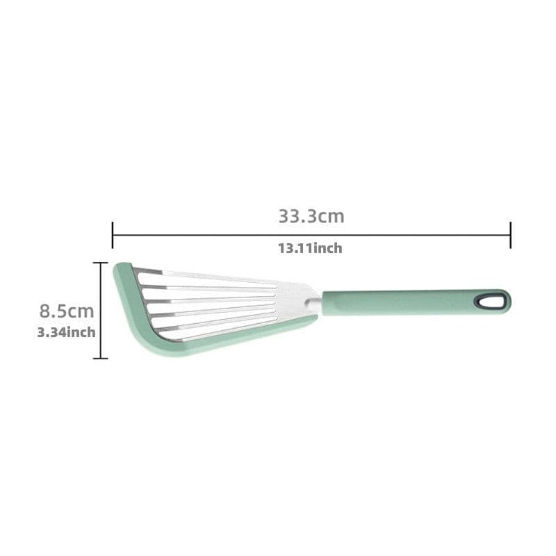image-Nonstick Fish Spatula, Thin Slotted Spatulas Turner Silicone Fish Spatulas For Nonstick Cookware, High Heat Resistant BPA Free Cooking Utensils, Ideal For Fish, Eggs, Pancakes