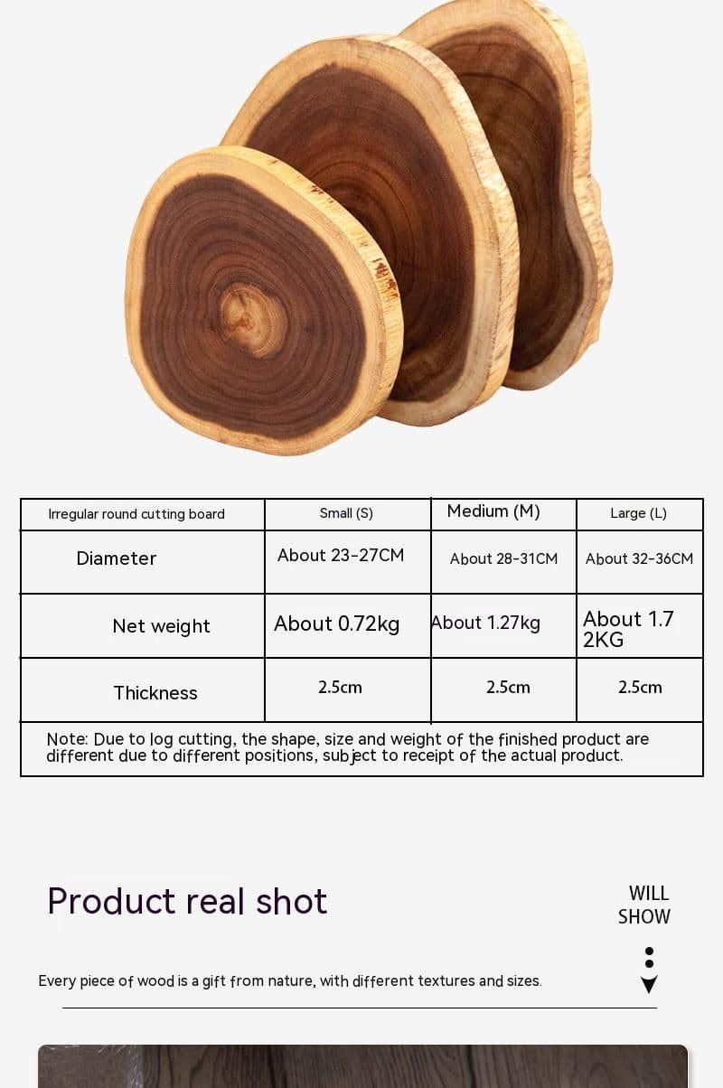 image-Wooden Wooden Cutting Board Irregular Chopping Board
