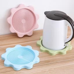image-Kettle Hot Water Bottle Tray Kettle Heat-proof Heat Proof Mat Filter Plate