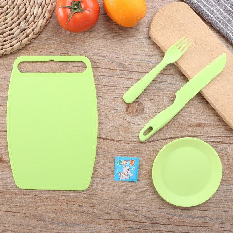 image-Plastic Children's Knife Fruit Set Safety Knife