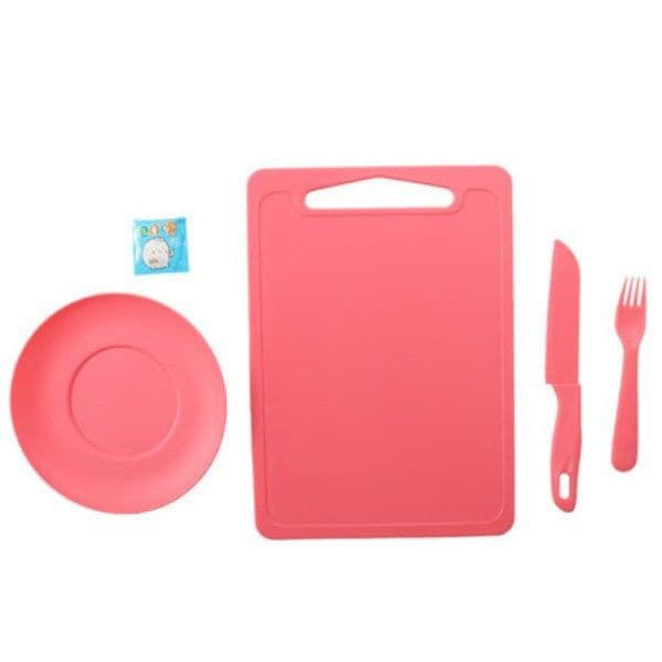 image-Plastic Children's Knife Fruit Set Safety Knife