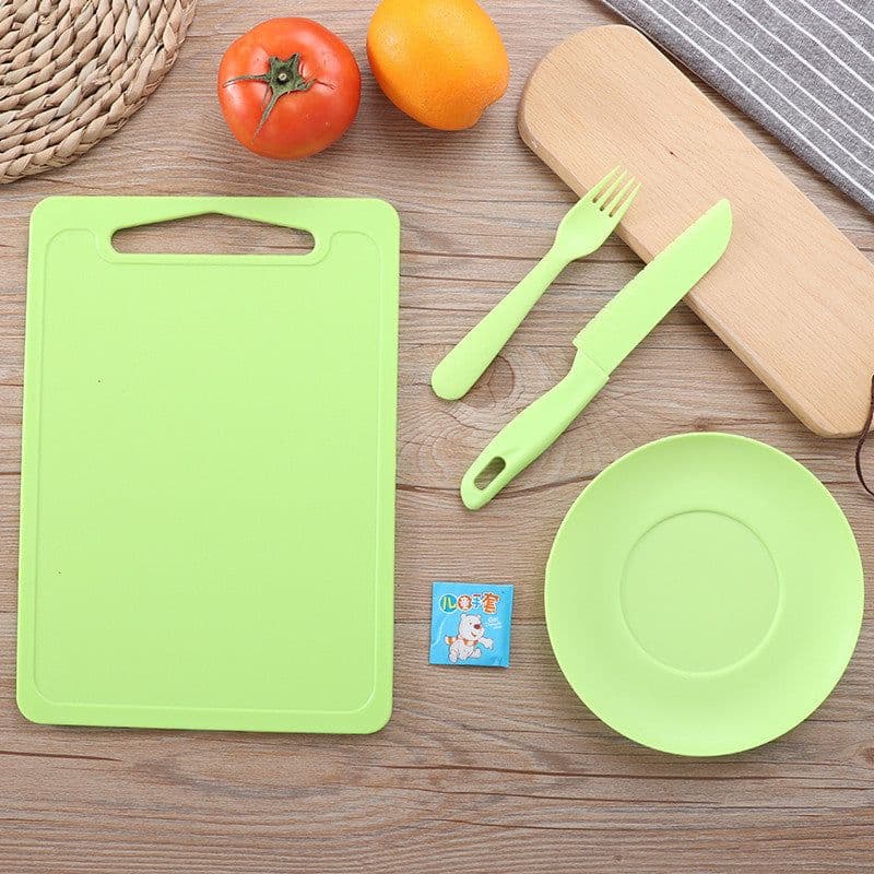 image-Plastic Children's Knife Fruit Set Safety Knife