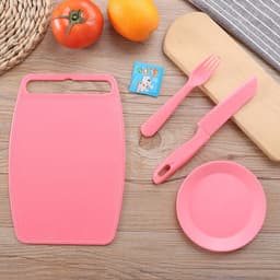 image-Plastic Children's Knife Fruit Set Safety Knife
