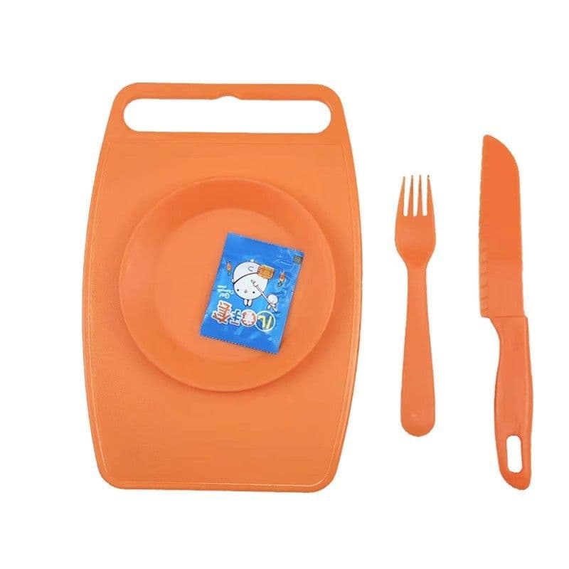 image-Plastic Children's Knife Fruit Set Safety Knife