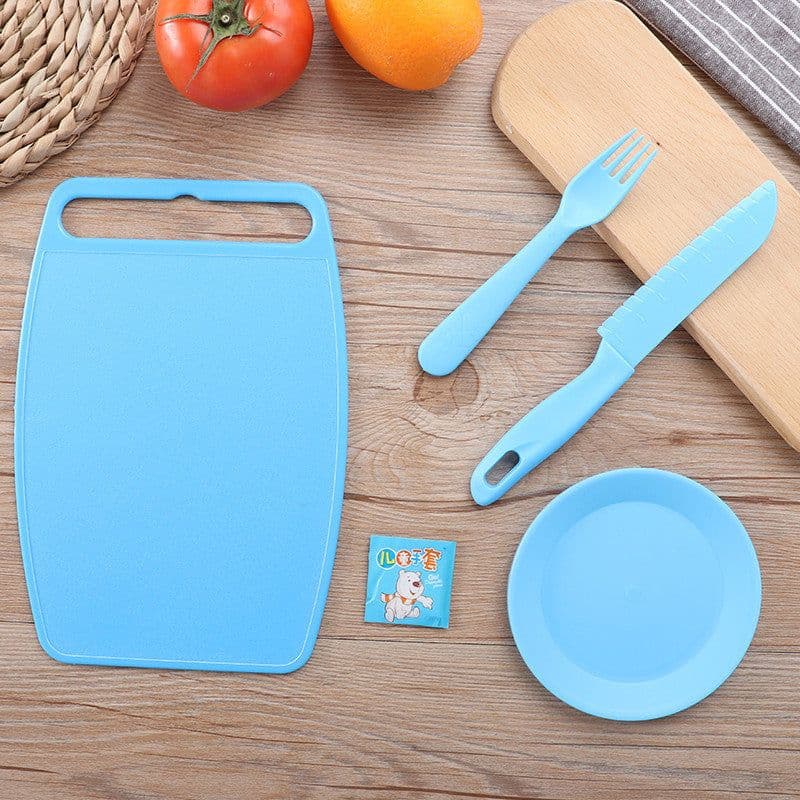 image-Plastic Children's Knife Fruit Set Safety Knife