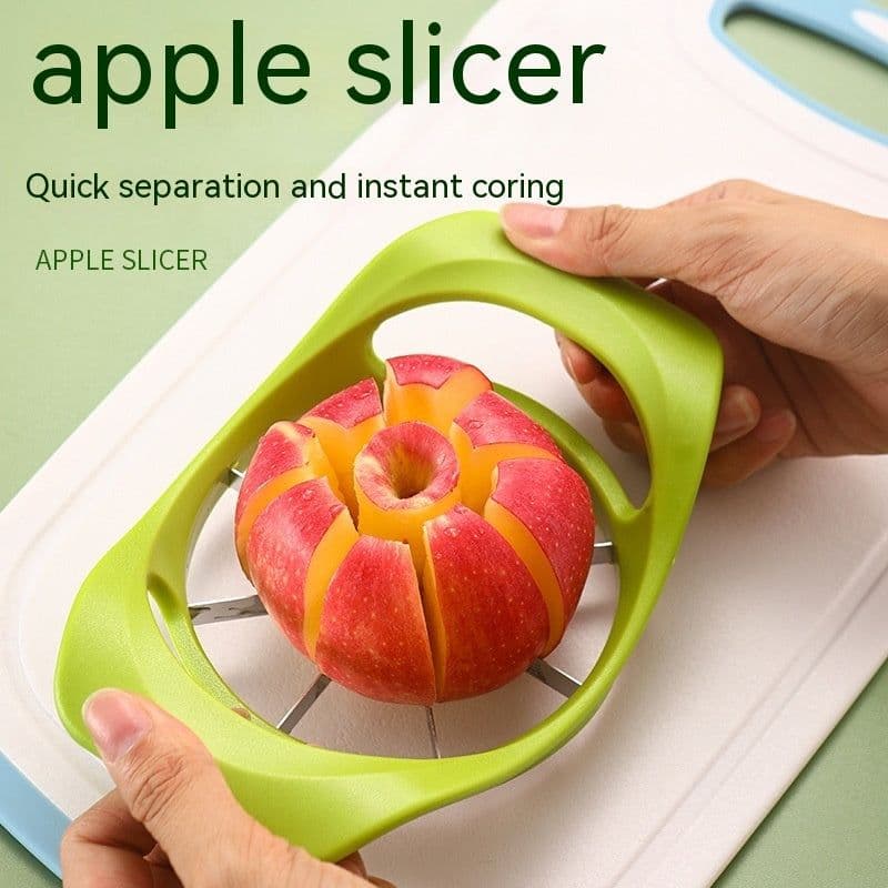 image-Stainless Steel Fruit Slicer Household Plastic Fruit Splitter
