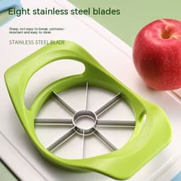 image-Stainless Steel Fruit Slicer Household Plastic Fruit Splitter