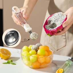 image-Fruit Baller Scoop Melon Baller Scoop Fruit Ball Cutter Ergonomic Grip Watermelon Scooper Spoon Fruit Scooper And Baller Cookie Kitchen Gadgets