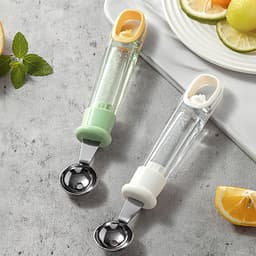 image-Fruit Baller Scoop Melon Baller Scoop Fruit Ball Cutter Ergonomic Grip Watermelon Scooper Spoon Fruit Scooper And Baller Cookie Kitchen Gadgets