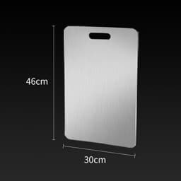 image-Kitchen Thickened Cutting Board Stainless Steel Cut Vegetables Meat Chopping Board Cooking Tools Anti-mold Cutting Boards Mats