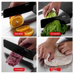 image-Kitchen Thickened Cutting Board Stainless Steel Cut Vegetables Meat Chopping Board Cooking Tools Anti-mold Cutting Boards Mats