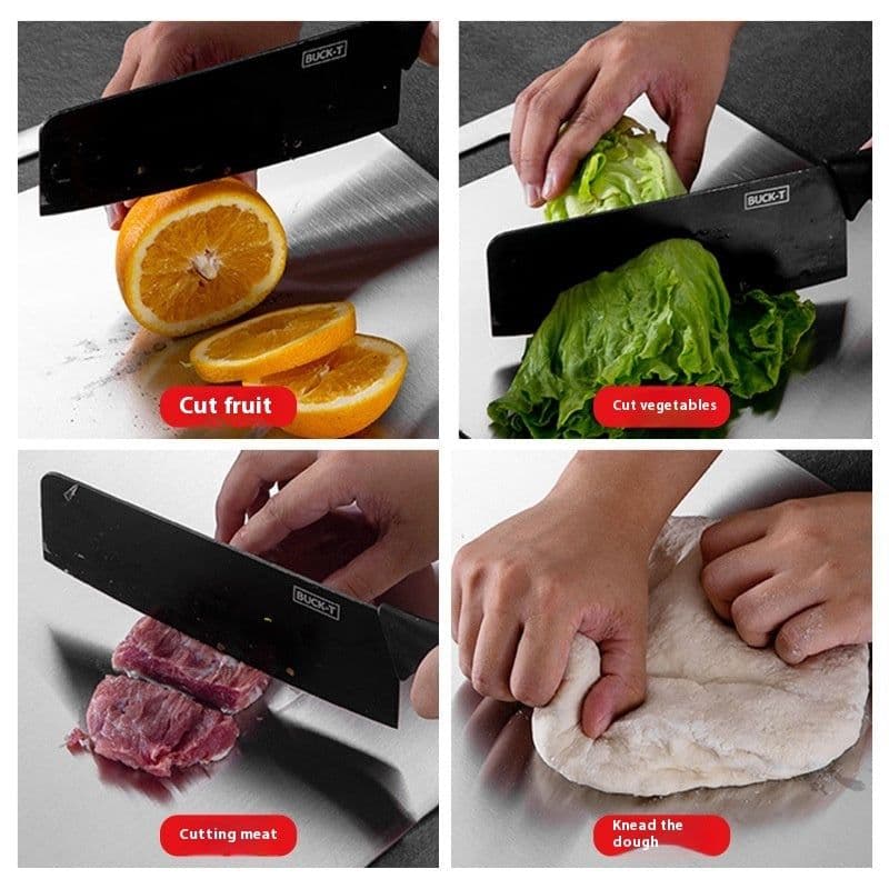 image-Kitchen Thickened Cutting Board Stainless Steel Cut Vegetables Meat Chopping Board Cooking Tools Anti-mold Cutting Boards Mats