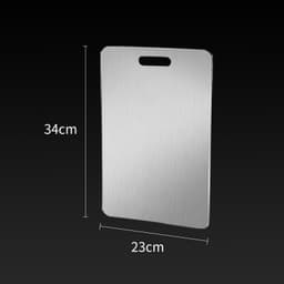 image-Kitchen Thickened Cutting Board Stainless Steel Cut Vegetables Meat Chopping Board Cooking Tools Anti-mold Cutting Boards Mats