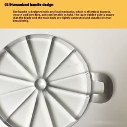 image-Stainless Steel Watermelon Slicer Fruit Splitter