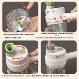 image-Gatling Chopper Wireless Electric Garlic Grinder