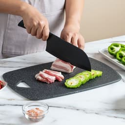 image-Marbling Plastic Kitchen Chopping Board Suit
