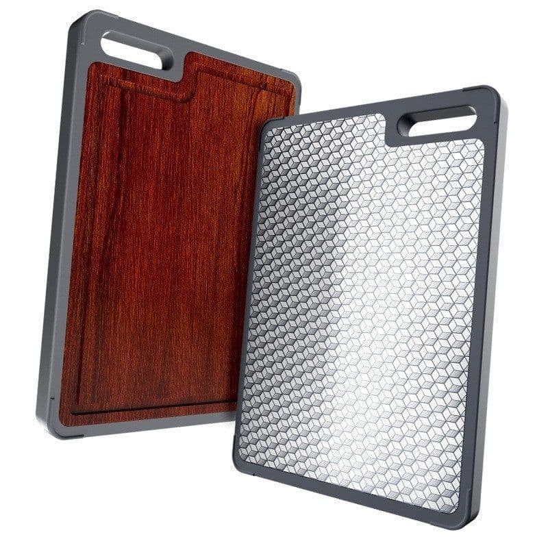 image-Stainless Steel Ebony Cutting Board Antibacterial And Mildewproof Double-sided Cutting Board