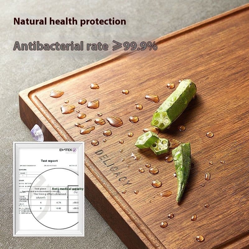 image-Household Kitchen Chopping Board Solid Wood Cutting Board Anti-mildew Antibacterial