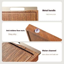 image-Household Kitchen Chopping Board Solid Wood Cutting Board Anti-mildew Antibacterial