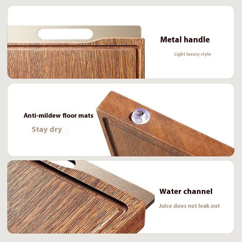 image-Household Kitchen Chopping Board Solid Wood Cutting Board Anti-mildew Antibacterial