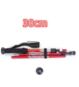 image-Trekking Pole Ultra-Light Telescopic Folding Trekking Mountain Climbing Walking Stick Cane Walking Stick Female Outdoor Equipment Carbon-Free