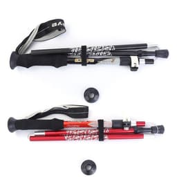 image-Trekking Pole Ultra-Light Telescopic Folding Trekking Mountain Climbing Walking Stick Cane Walking Stick Female Outdoor Equipment Carbon-Free