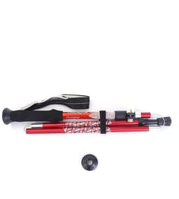 image-Trekking Pole Ultra-Light Telescopic Folding Trekking Mountain Climbing Walking Stick Cane Walking Stick Female Outdoor Equipment Carbon-Free