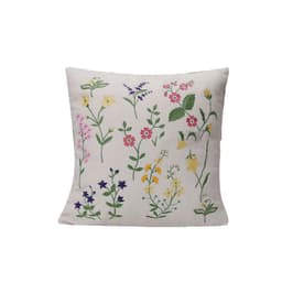 image-Home Embroidery Plants And Flowers Pillow