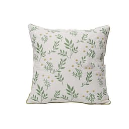 image-Home Embroidery Plants And Flowers Pillow