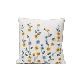 image-Home Embroidery Plants And Flowers Pillow