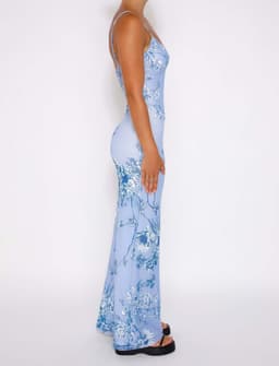 image-Y2K Slim Flowers Printing Slip Dress Women's Summer Suspender Skirt Vacation Beach Long Dresses