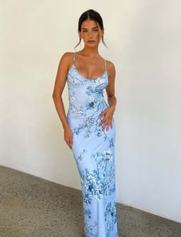 image-Y2K Slim Flowers Printing Slip Dress Women's Summer Suspender Skirt Vacation Beach Long Dresses