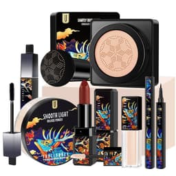 image-Mushroom Head Cushion Eyeliner Lipstick Makeup Seven-Piece Set