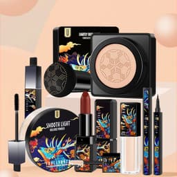 image-Mushroom Head Cushion Eyeliner Lipstick Makeup Seven-Piece Set