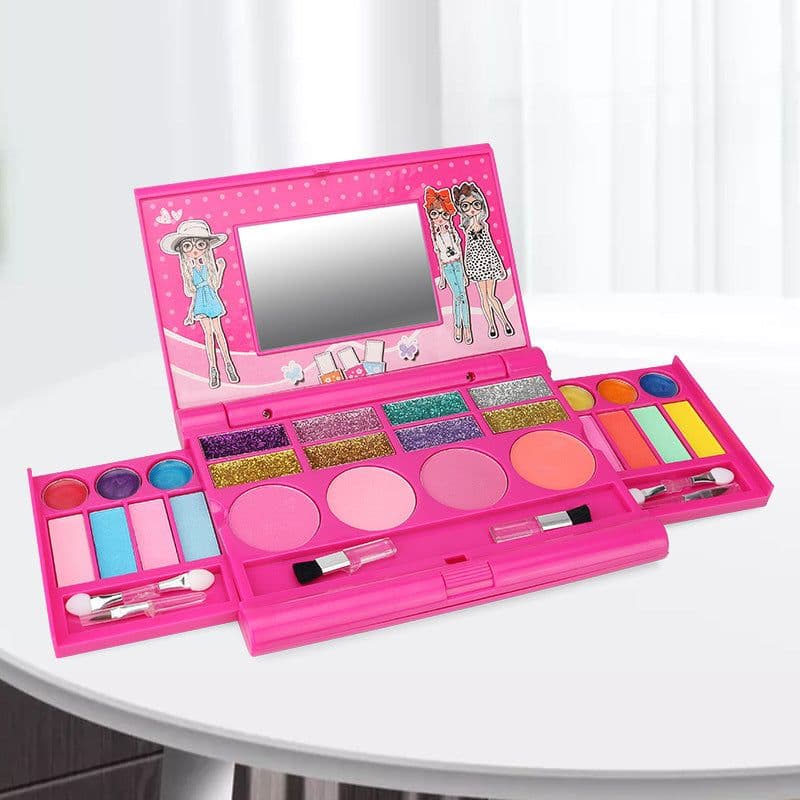 image-Children's Cosmetics Toy Set Baby Simulation Play House Girl Princess Makeup Box