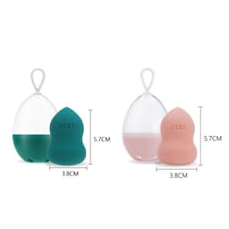 image-Professional Cosmetic Puff Non-latex Makeup Sponge Face Foundation Concealer Powder Cream Blending Sponges Set
