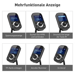 image-Large Screen Car MP3 Car Bluetooth Hands Free