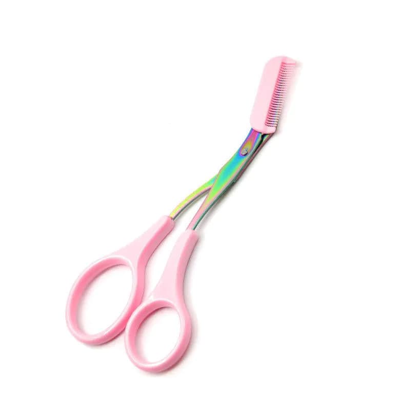 image-Eyebrow Trimmer Scissor with Comb Facial Hair Removal Grooming Shaping Shaver Cosmetic Makeup Accessories