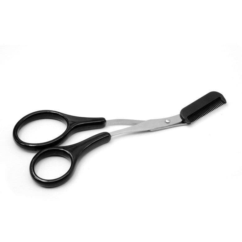 image-Eyebrow Trimmer Scissor with Comb Facial Hair Removal Grooming Shaping Shaver Cosmetic Makeup Accessories