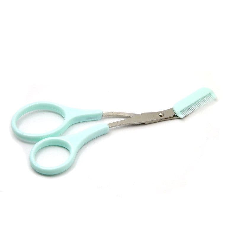 image-Eyebrow Trimmer Scissor with Comb Facial Hair Removal Grooming Shaping Shaver Cosmetic Makeup Accessories