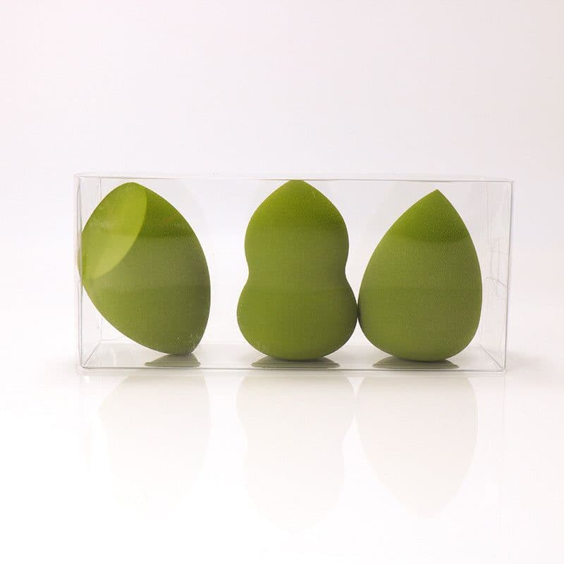 image-Super Soft Powder-free Makeup Egg Set, Wet And Dry Quiche Makeup Tool