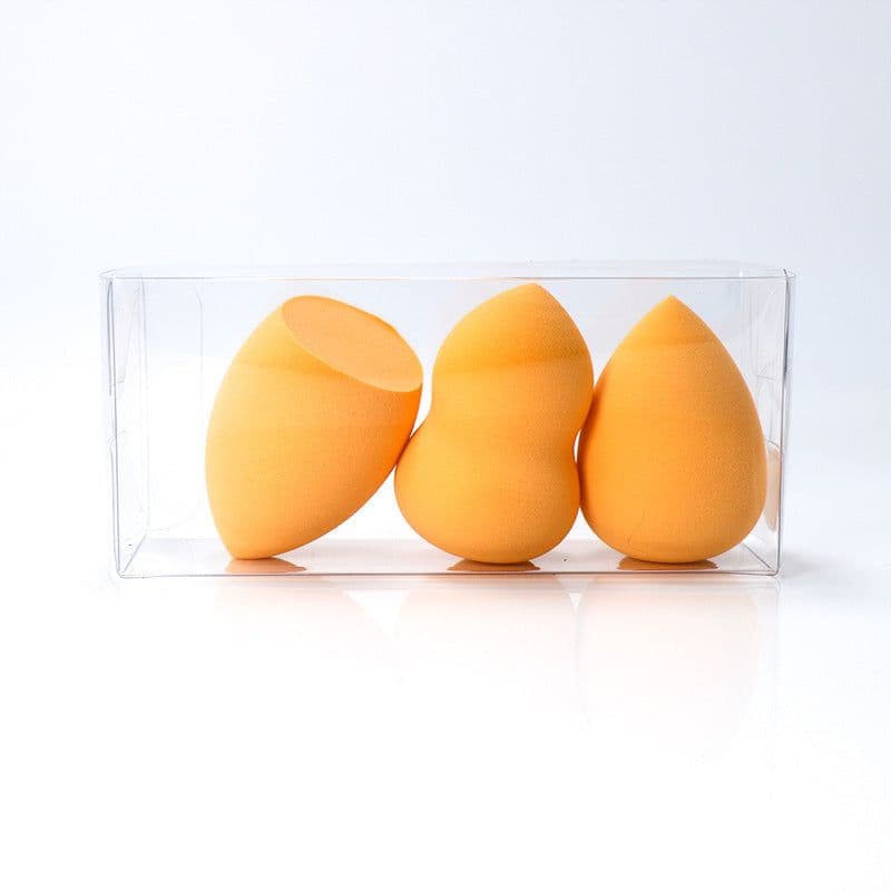 image-Super Soft Powder-free Makeup Egg Set, Wet And Dry Quiche Makeup Tool