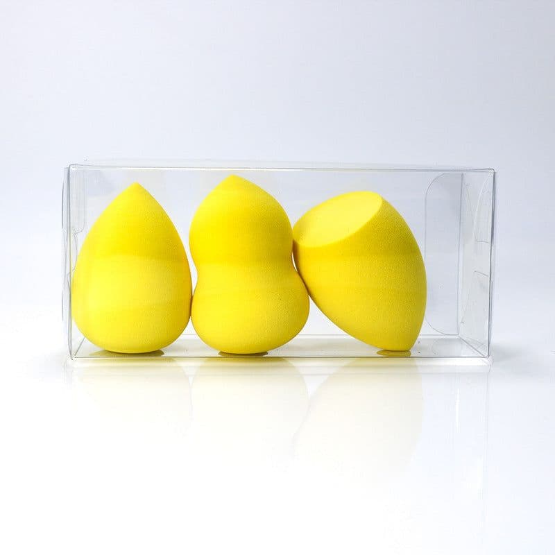 image-Super Soft Powder-free Makeup Egg Set, Wet And Dry Quiche Makeup Tool