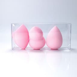 image-Super Soft Powder-free Makeup Egg Set, Wet And Dry Quiche Makeup Tool