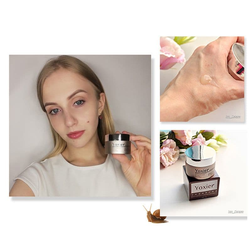 image-Yoxier Snail Eye Cream Peptide Collagen Dark Circles Korea Cosmetics Patch For Eye