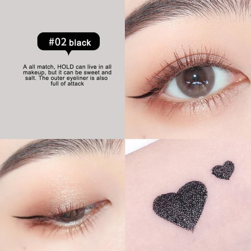 image-Waterproof And Sweat-proof Soft Brush Tip Pearlescent Liquid Eyeliner Pen