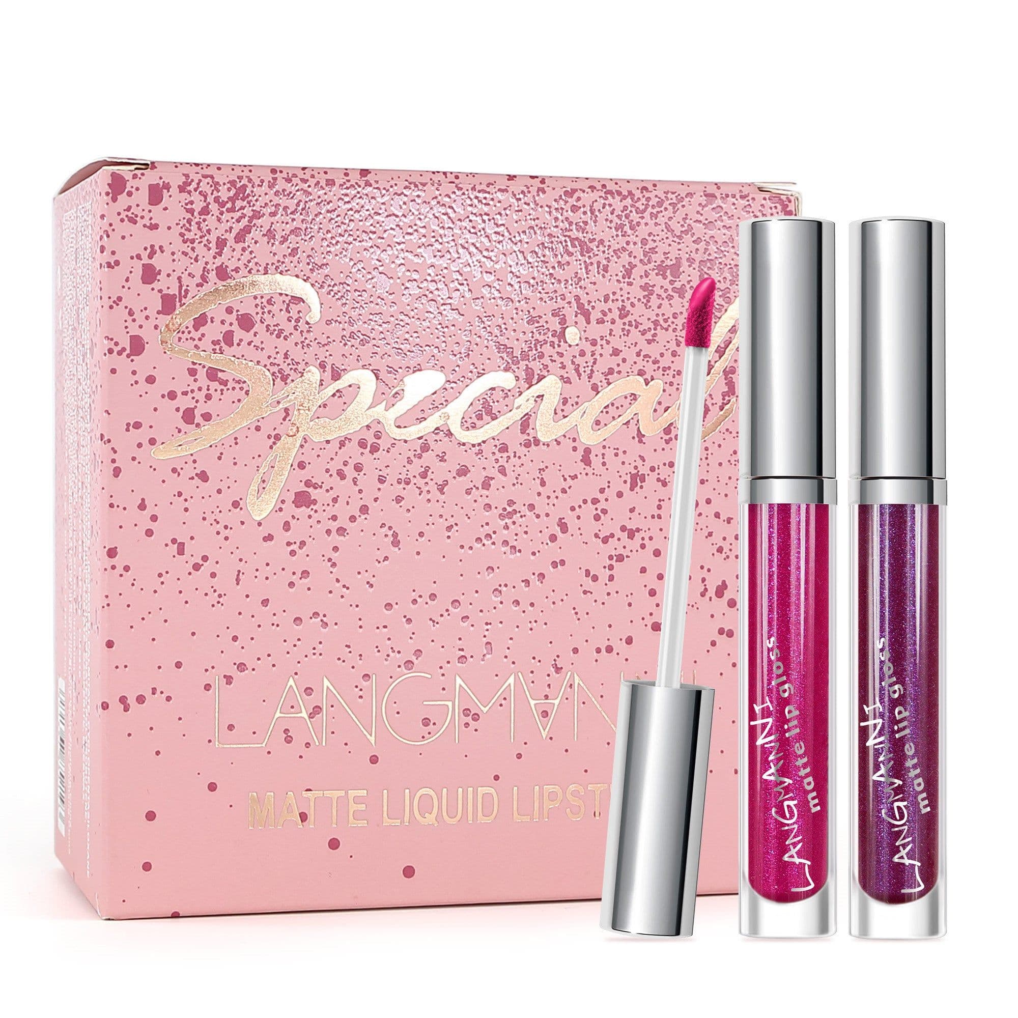 image-Lipstick 18 Count Lip Gloss Set Matte Velvet Lip Gloss